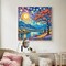 Paint by Number Kit for Adults Framed Canvas, Moon Landscape Adult Paint by Number Kits, Easy Acrylic Painting by Number with Exquisite Box